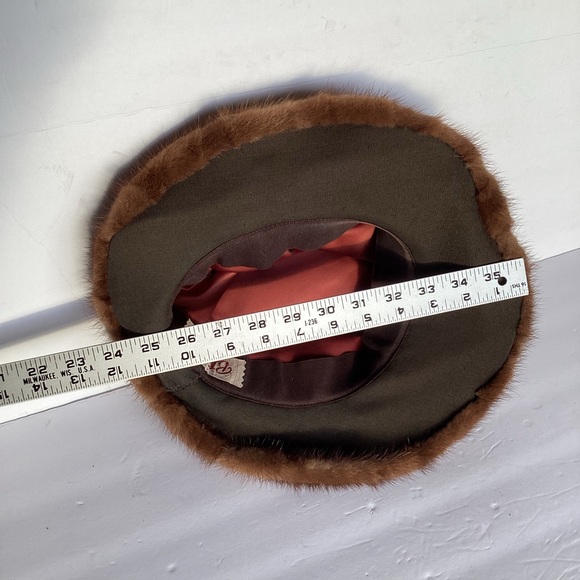 Vintage B. Forman Co mink fur hat size 6 7/8 - Picture 8 of 13